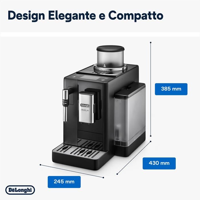 DeLonghi Macchina Da Caffé Rivelia Exam440.35.b-nero (onyx Black)