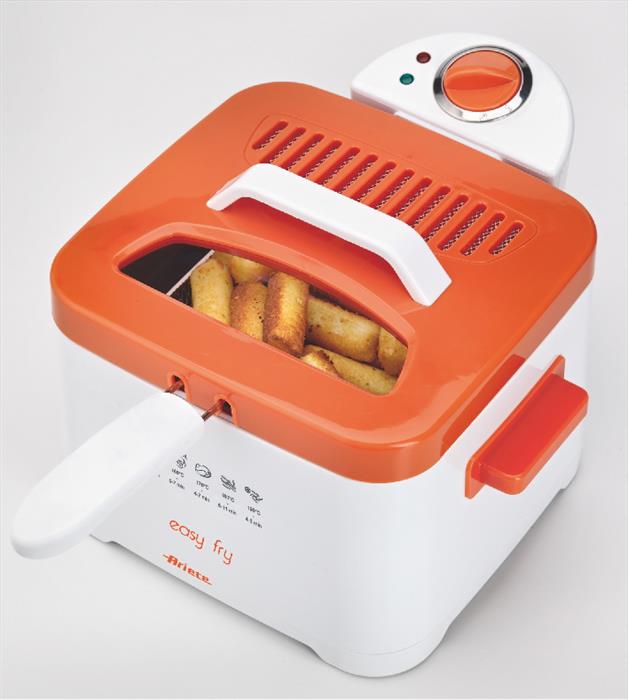 Ariete 4611 Easy Fry-arancione, Bianco