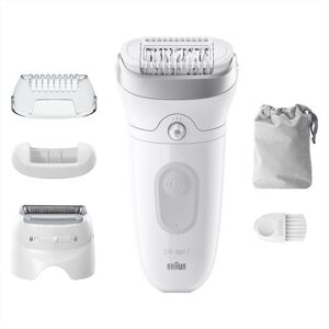 braun epilatore silk-épil 7 7-041-bianco/argento