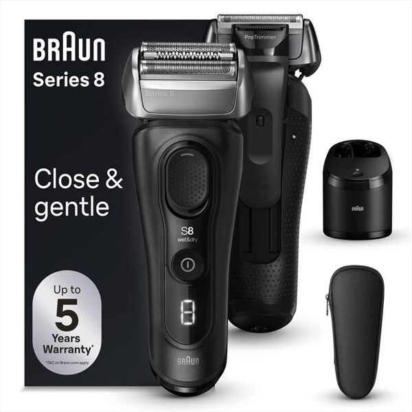 braun rasoio series 8-nero