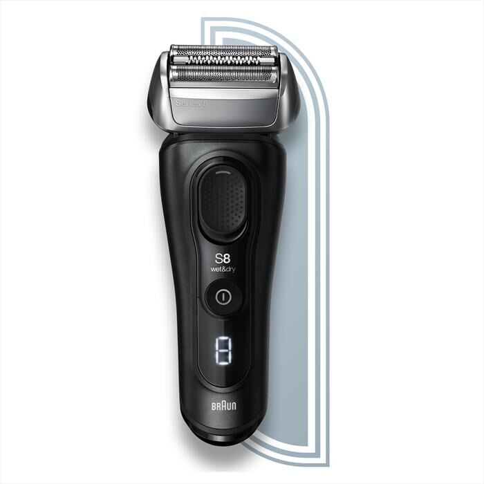 braun rasoio elettrico barba series 8 8460cc-nero