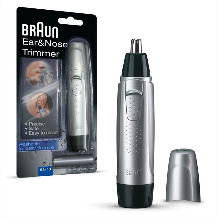 braun trimmer ear&nose; en10-argento