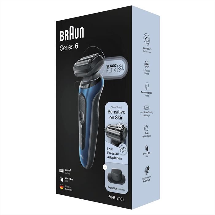 Braun Rasoio Series 6 60-b1200s-blu