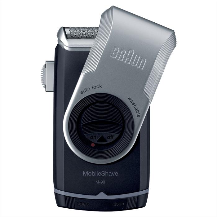 Braun Pocketgo M90 Mobileshave-nero/argento