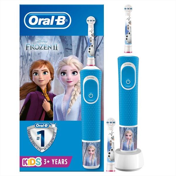 oral-b spazzolino elettrico kids frozen 2-celeste