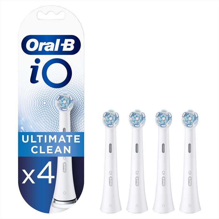 oral-b io testine di ricambio ultimate clean. 4 pezzi-bianco