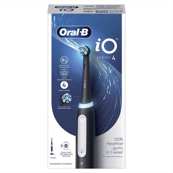 oral-b spazzolino elettrico ricaricabile io 4-nero