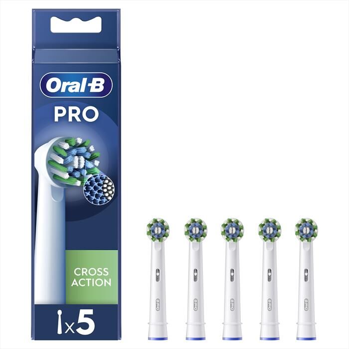 oral-b testine di ricambio pro cross action-bianco