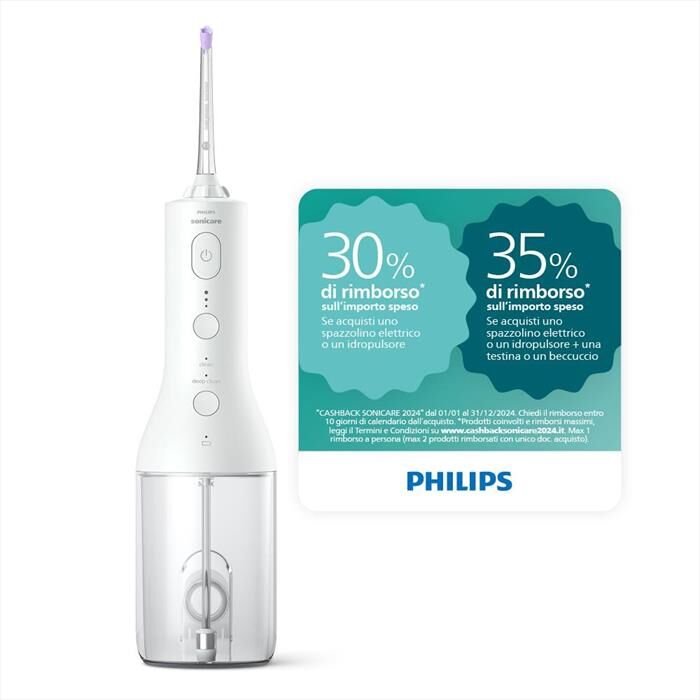 Philips Idropulsore Hx3806/31-bianco