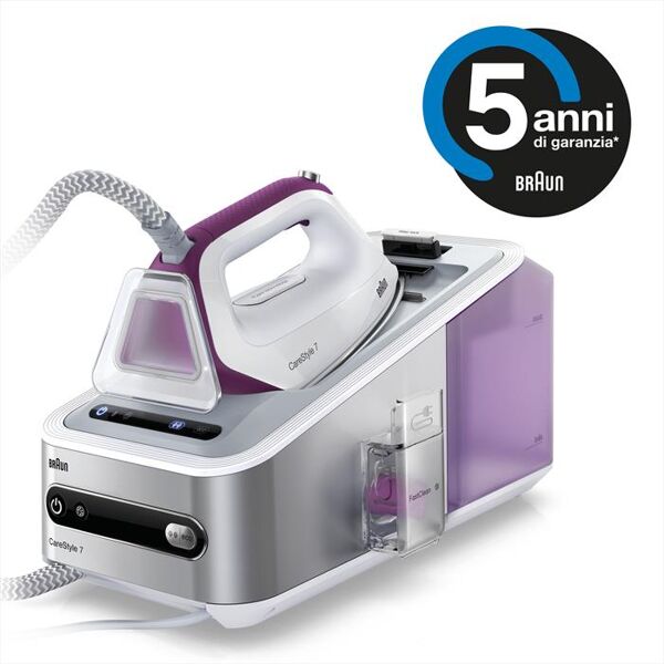 braun sistema stirante carestyle 7 is7144wh-bianco e silver