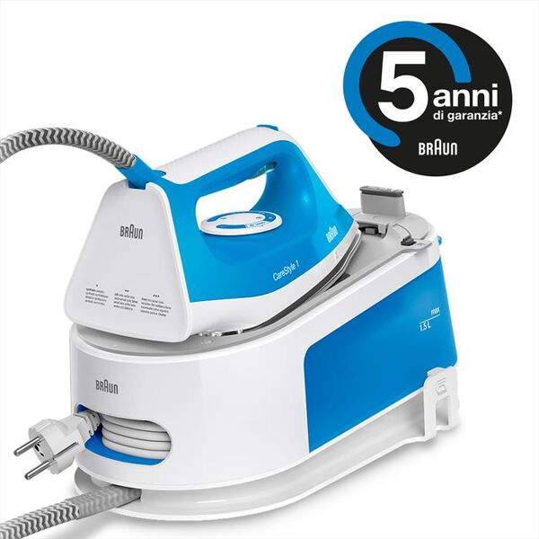 braun sistema stirante carestyle 1 is1012bl-bianco/blu