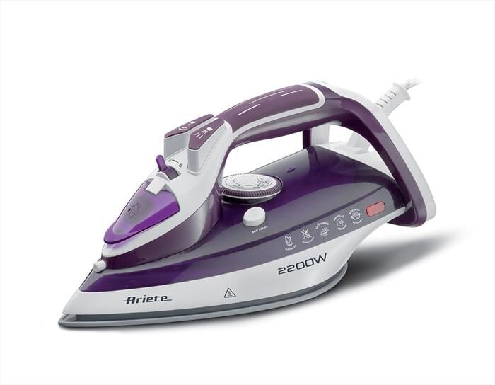 ariete steam iron / 6243-viola, bianco