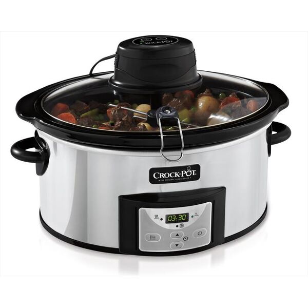 crock pot slowcooker 5,7 lt automes-silver