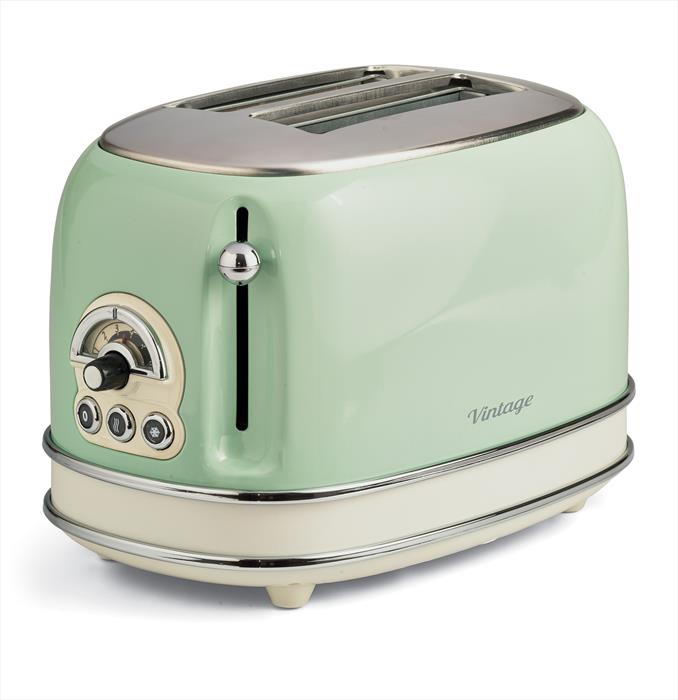 ariete 155 tostapane 2 fette con pinze vintage-verde