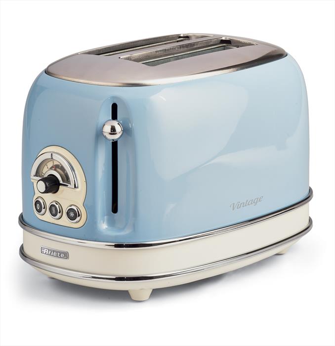 ariete 155 tostapane 2 fette con pinze vintage-blu