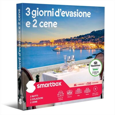 SMARTBOX 3 Giorni D'evasione E 2 Cene-ebox Digitale SMARTBOX 3 Giorni D'evasione E 2 Cene-ebox Digitale