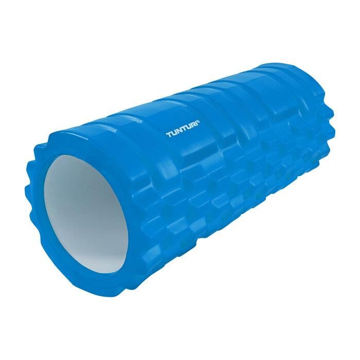 TUNTURI Yoga Foam Grid Roller 33cm-blu