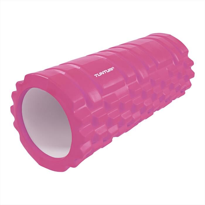 TUNTURI Yoga Foam Grid Roller 33cm-rosa