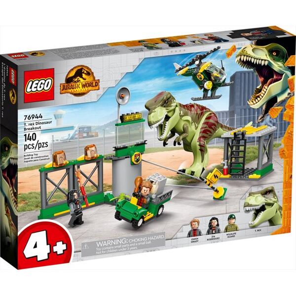 lego la fuga del t. rex 76944