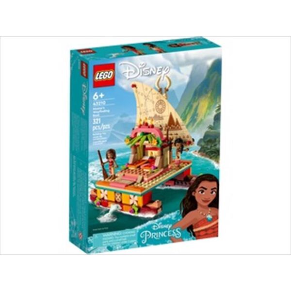 lego disney la barca a vela di vaiana 43210-multicolore