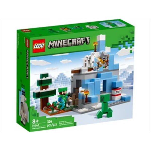 lego minecraft i picchi ghiacciati 21243-multicolore