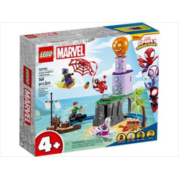 lego marvel team spidey al faro del goblin 10790-multicolore