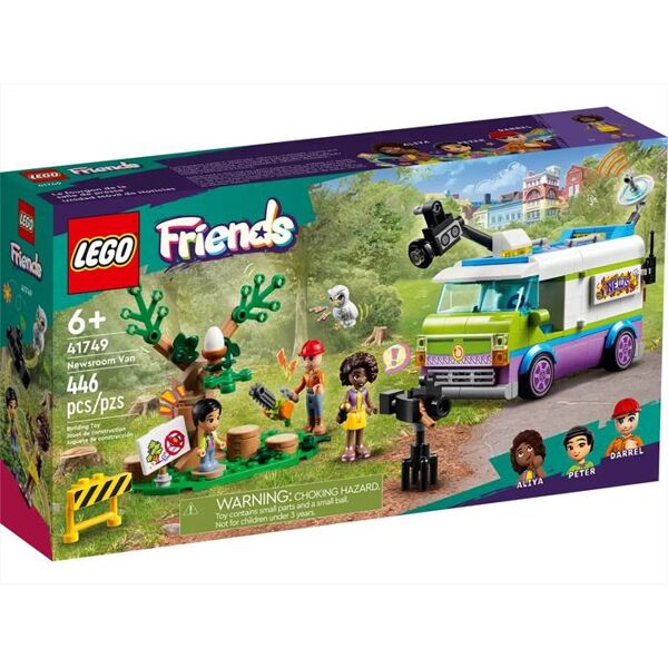 lego friends furgone della troupe televisiva 41749