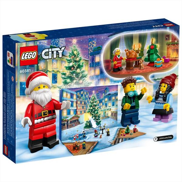 lego city calendario dell’avvento 60381-multicolore