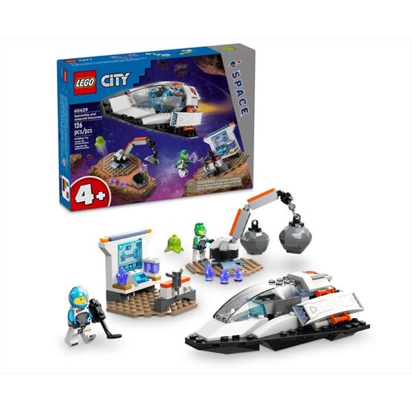 lego city navetta spaziale e scoperta asteroidi 60429-multicolore