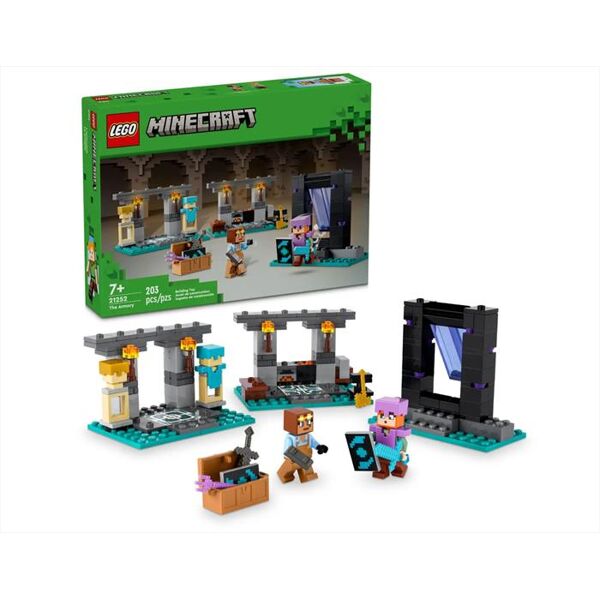 lego minecraft l’armeria 21252-multicolore