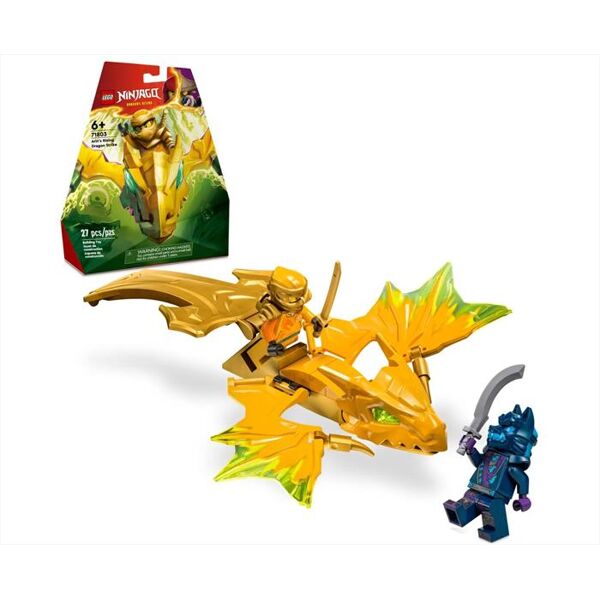 lego ninjago attacco del rising dragon di arin 71803-multicolore