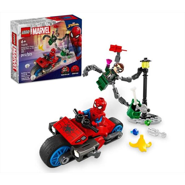 lego superheroes inseguimento sulla moto 76275-multicolore