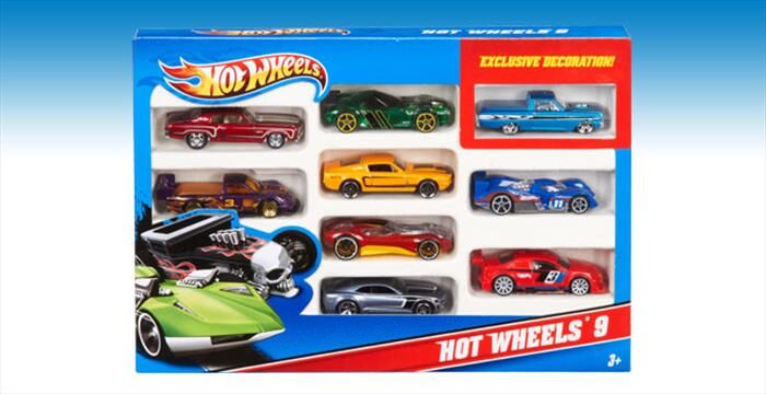 mattel hot wheels confezione 10 veicoli