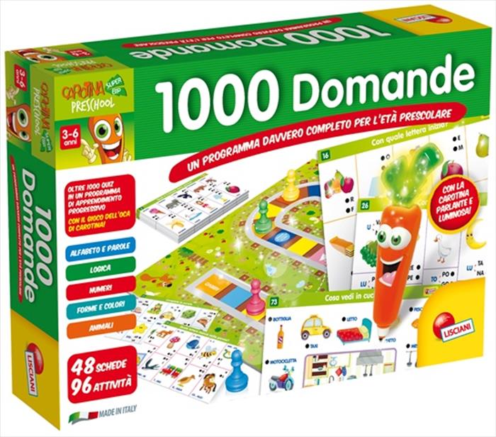 lisciani giochi 49363 carotina 1000 domande