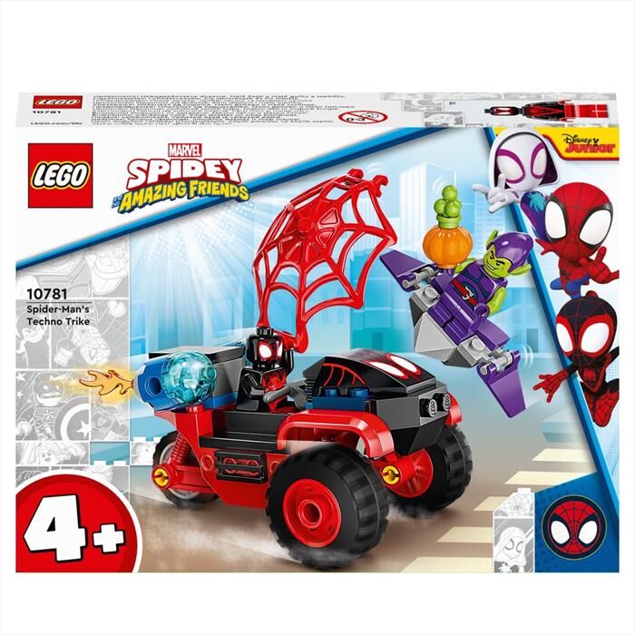 lego spiderman miles morales: la techno trike 10781