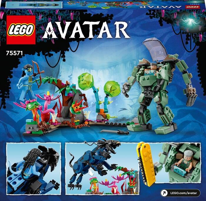 lego avatar neytiri e thanator vs. quaritch 75571