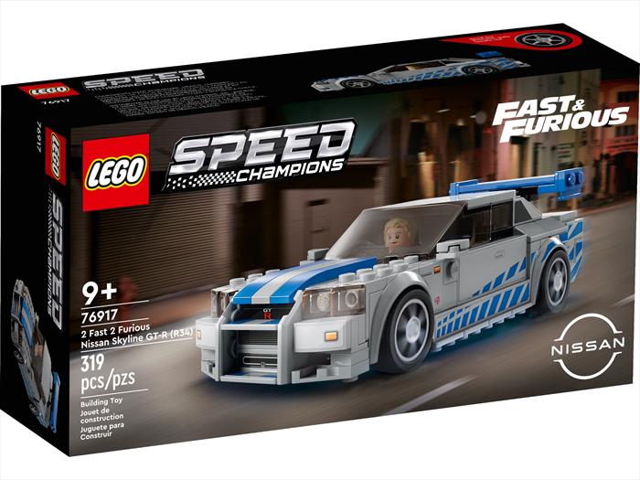 lego speed 2 fast 2 furious nissan skyline gt-r 76917-multicolore