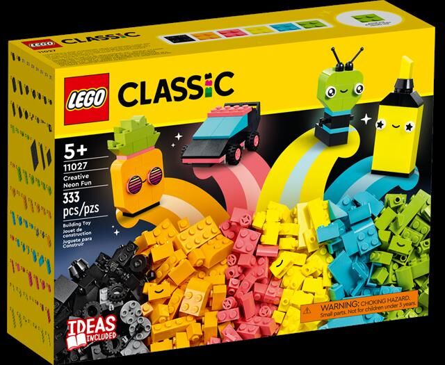 lego classic divertimento creativo neon 11027