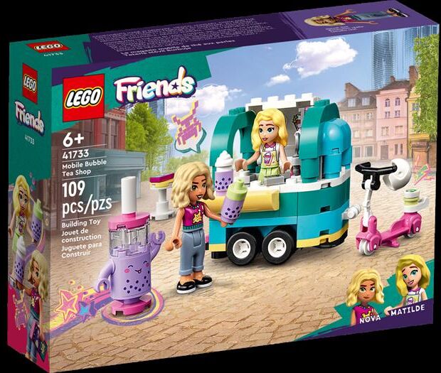 lego friends negozio mobile di bubble tea 41733