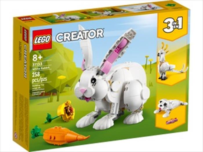 lego creator 3in1 coniglio bianco 31133-multicolore