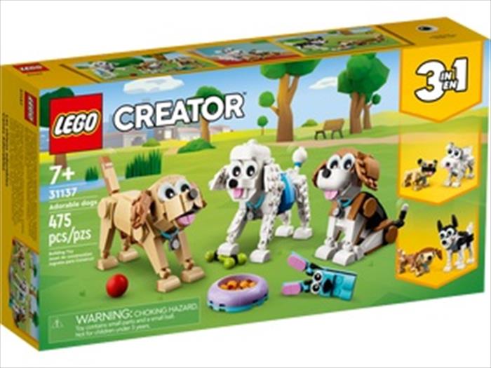 lego creator 3in1 adorabili cagnolini 31137-multicolore