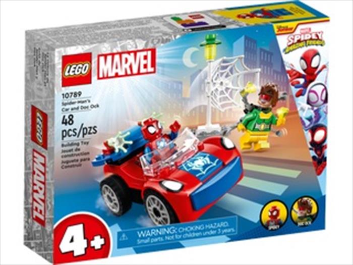 lego marvel l’auto di spider-man e doc ock 10789-multicolore