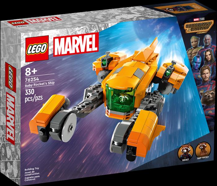 lego marvel astronave di baby rocket 76254