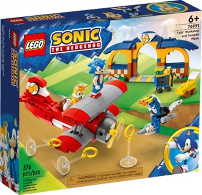 lego sonic laboratorio di tails e aereo tornado 76991-multicolore