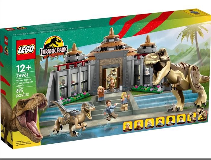 lego jurassic world centro visitatori 76961-multicolore