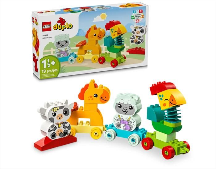 lego duplo il treno degli animali 10412-multicolore