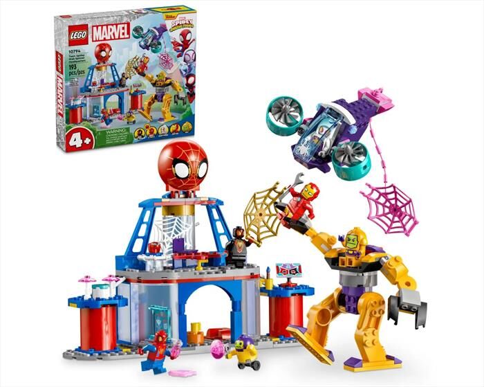 lego spiderman quartier generale di team spidey 10794-multicolore