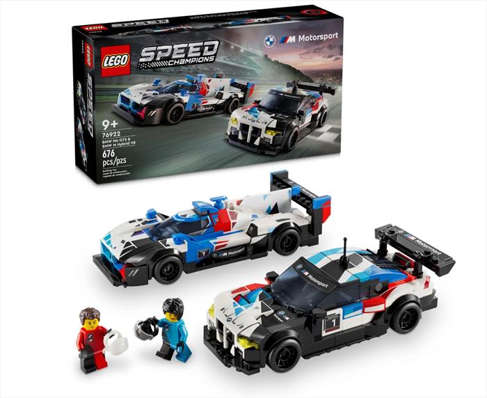 lego speed auto da corsa bmw m4gt3/bmw mhybrid v8-76922-multicolore