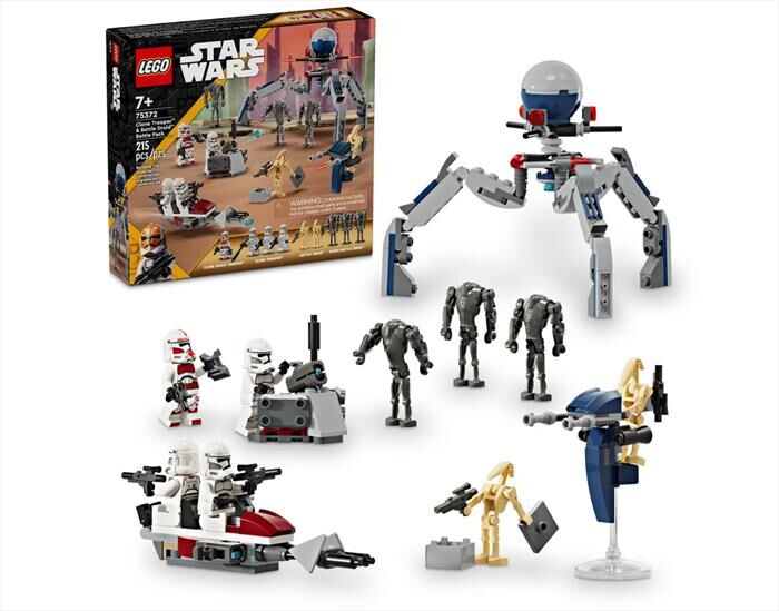 lego star wars battle pack clone trooper 75372-multicolore