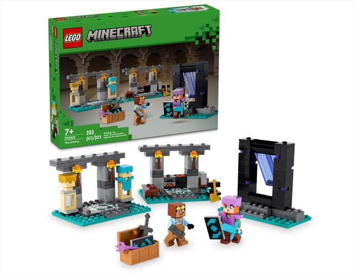 lego minecraft l’armeria 21252-multicolore